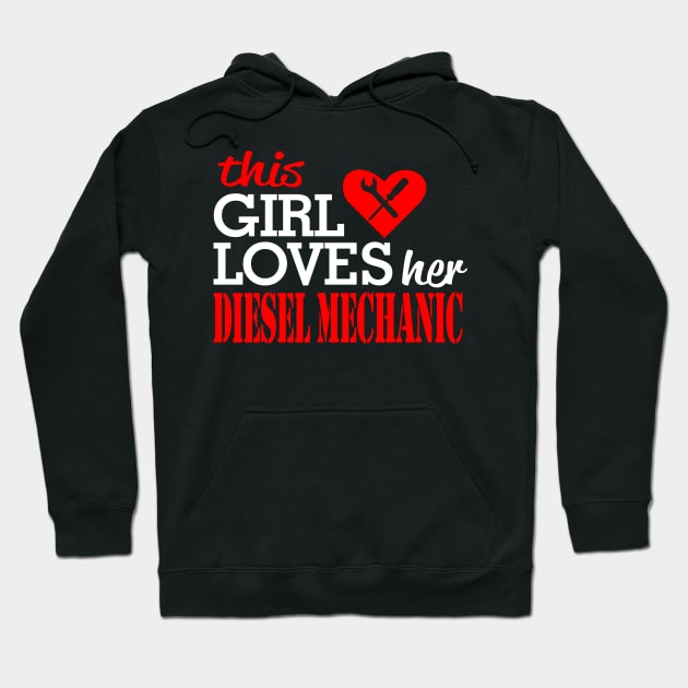 loves her diesel mechanic Hoodie by TshirtsCintia